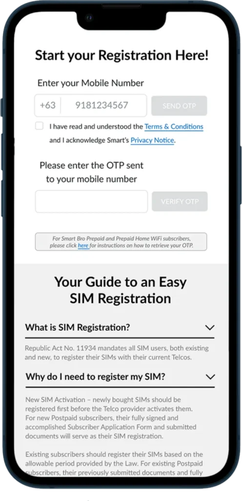 sun sim registration